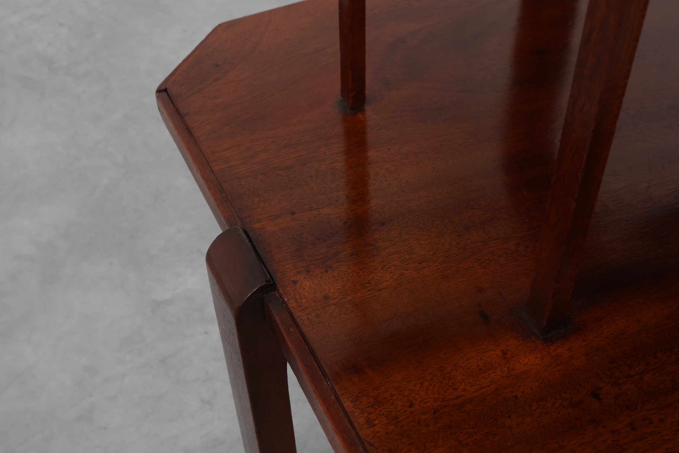 Art Deco Two-Tier Side or Centre Table in Wood, France ca. 1920thumbnail